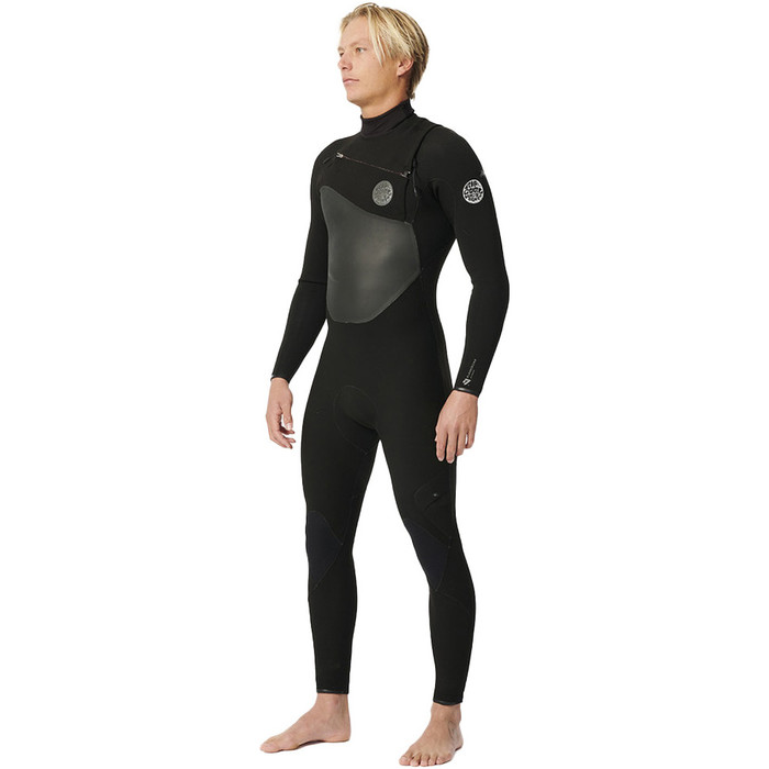 2024 Rip Curl Mens Flashbomb 3/2mm Chest Zip Wetsuit 14LMFS - Black